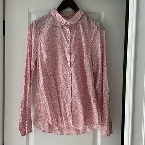 JCrew floral perfect shirt